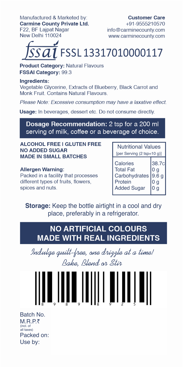 Zero Sugar Syrups | Berry Fusion Pack | Pack of 3 Flavours | 330 g each