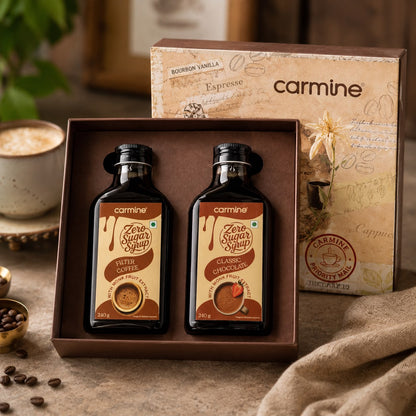 Zero Sugar Syrups Gift Pack | Filter Coffee and Classic Chocolate | 240 g each