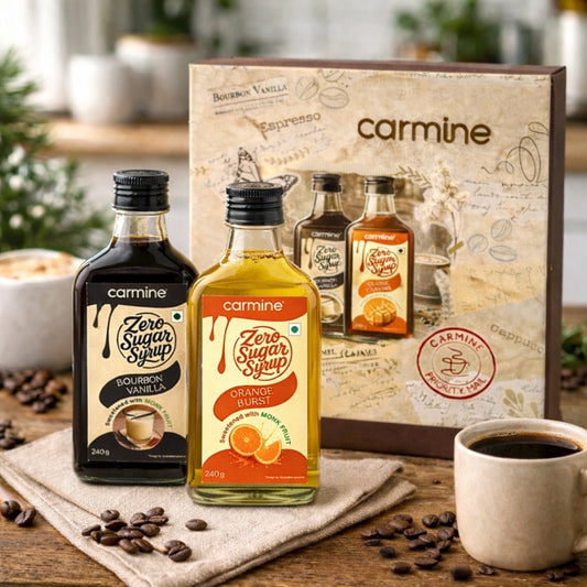 Zero Sugar Syrups Gift Pack | Bourbon Vanilla and Orange Burst Syrup | 240 g each