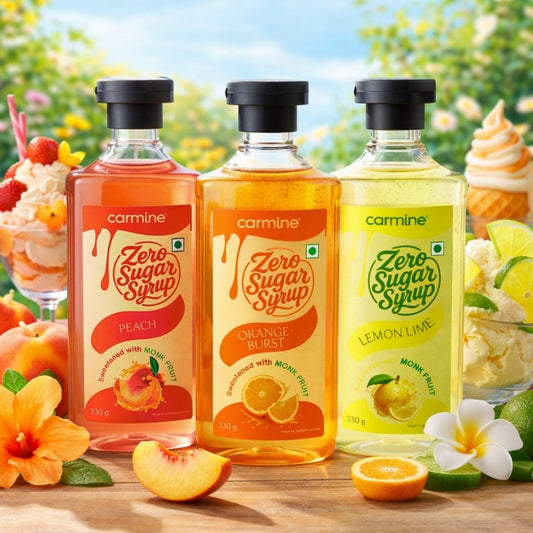 Zero Sugar Syrups | Summer in a Bottle | Pack of 3 Flavours | 330 g each