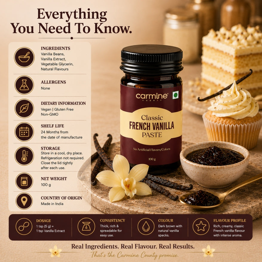 Zero Sugar Vanilla Paste Combo | Pack of 3 | For Coffee & Milkshakes | 100 g each