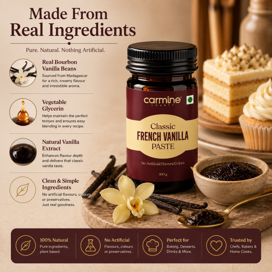 Zero Sugar Vanilla Paste Combo | Pack of 3 | For Coffee & Milkshakes | 100 g each