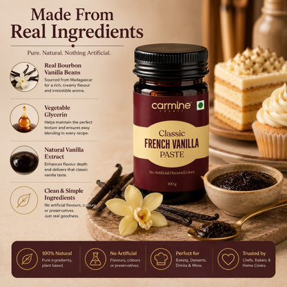 Zero Sugar Vanilla Paste Combo | Pack of 3 | For Coffee & Milkshakes | 100 g each