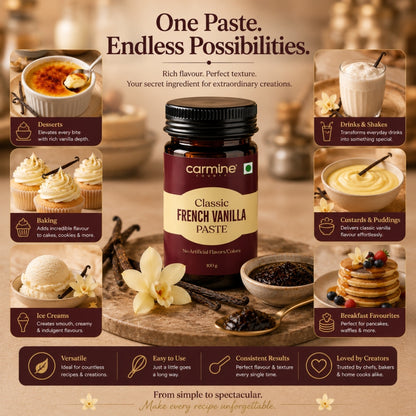 Zero Sugar Vanilla Paste Combo | Pack of 3 | For Coffee & Milkshakes | 100 g each
