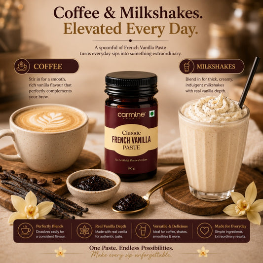 Zero Sugar French Vanilla Bean Paste | For Coffee & Milkshakes | 100 g
