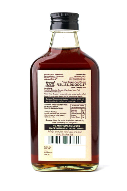Zero Sugar Syrups Gift Pack | Bourbon Vanilla and Orange Burst Syrup | 240 g each