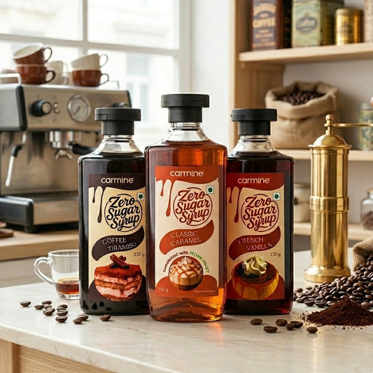 Zero Sugar Syrups | The OG Coffee Starter Pack | Pack of 3 Flavours | 330 g each