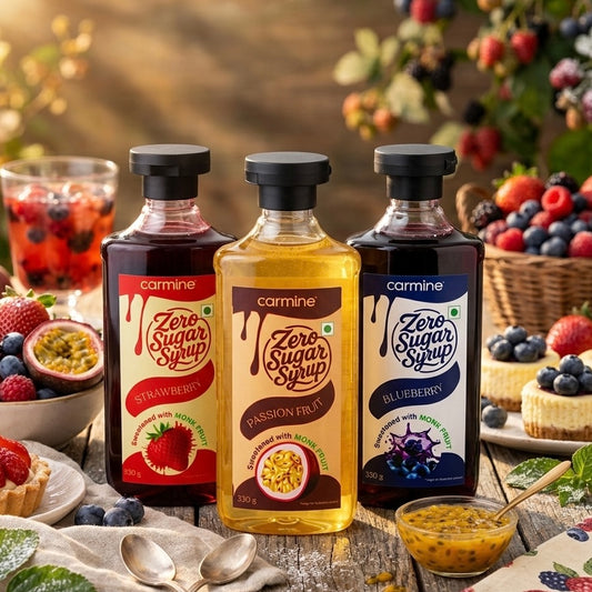 Zero Sugar Syrups | Berry Fusion Pack | Pack of 3 Flavours | 330 g each
