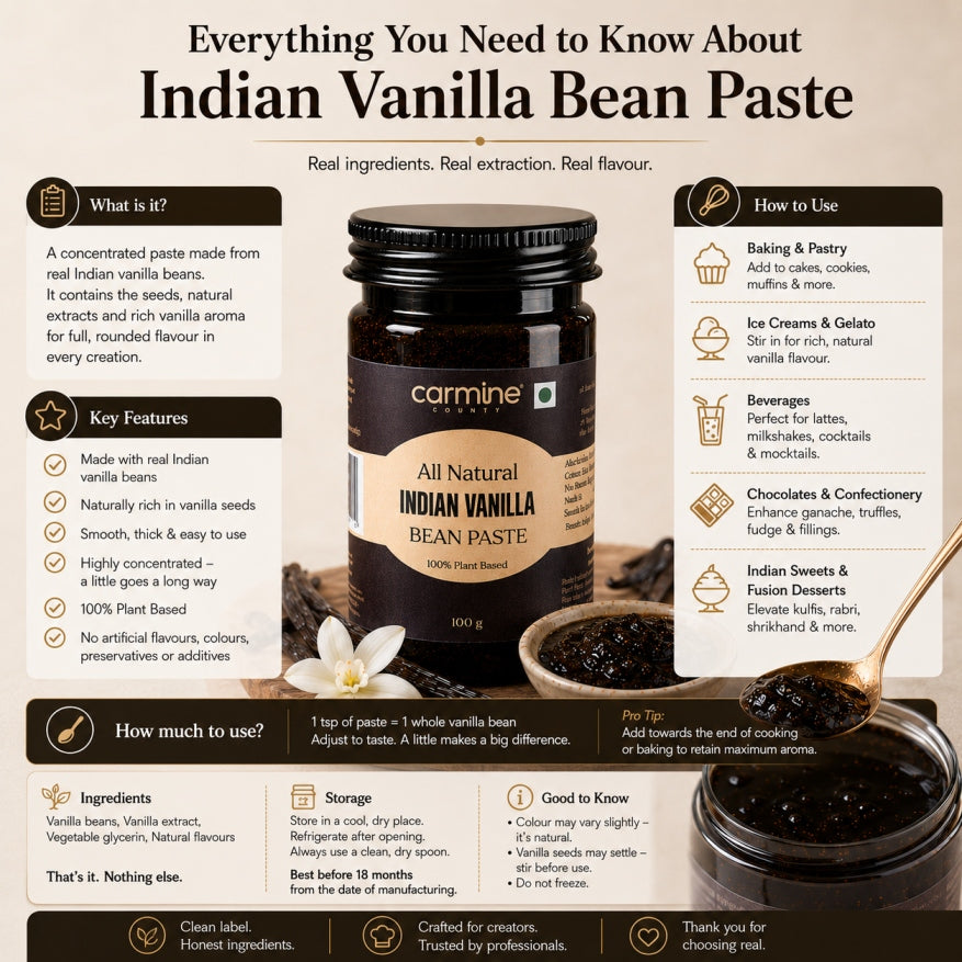 Zero Sugar Vanilla Paste Combo | Pack of 3 | For Coffee & Milkshakes | 100 g each