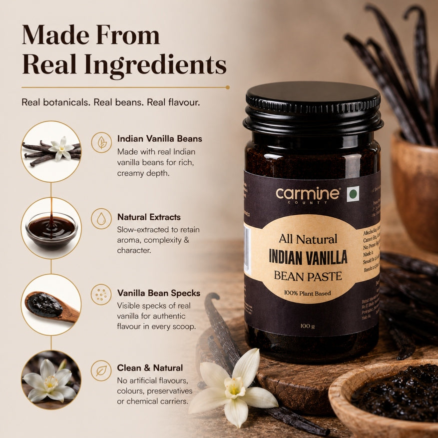 Zero Sugar Vanilla Paste Combo | Pack of 3 | For Coffee & Milkshakes | 100 g each