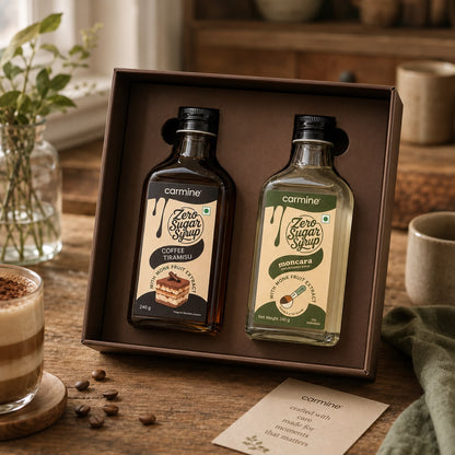 Zero Sugar Syrups Gift Pack | Moncara and Coffee Tiramisu | 240 g each