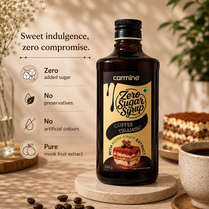 Zero Sugar Syrup - Natural, Plant-Based, Contains Monk Fruit Extract