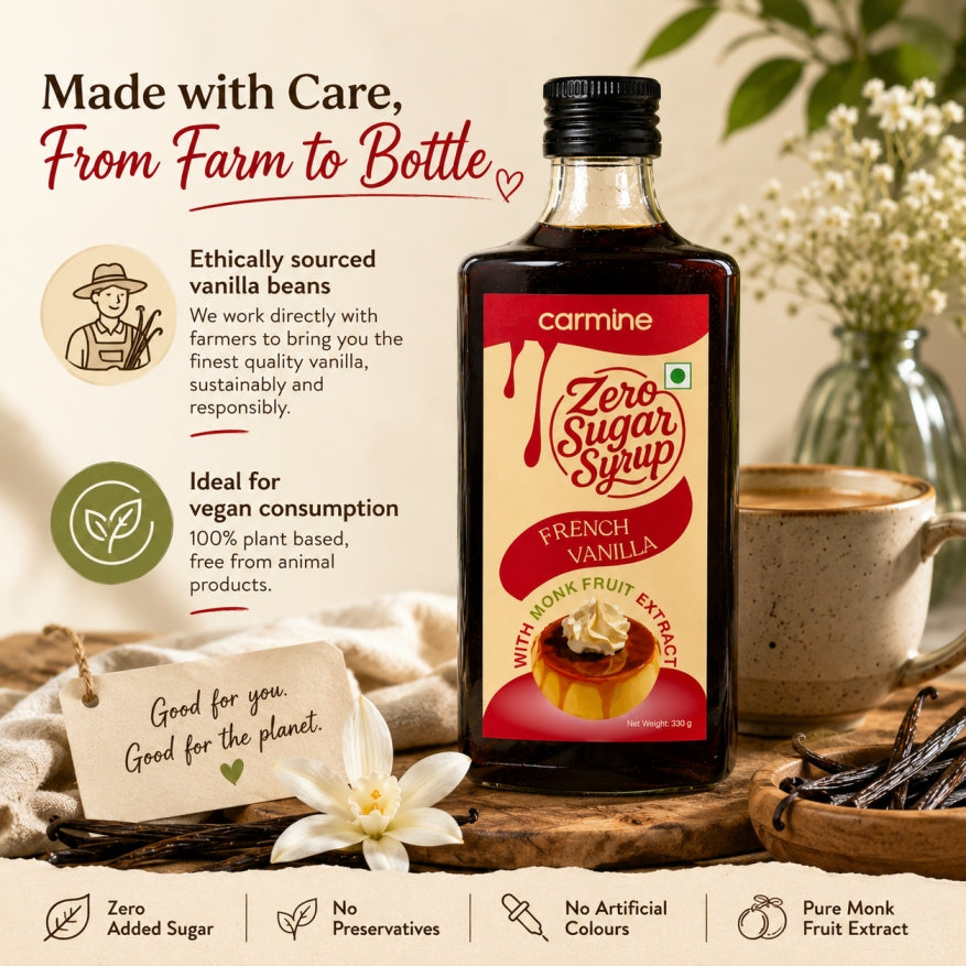 Zero Sugar Syrups | The OG Coffee Starter Pack | Pack of 3 Flavours | 330 g each
