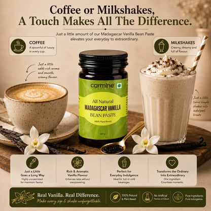 Zero Sugar Vanilla Paste Combo | Pack of 3 | For Coffee & Milkshakes | 100 g each