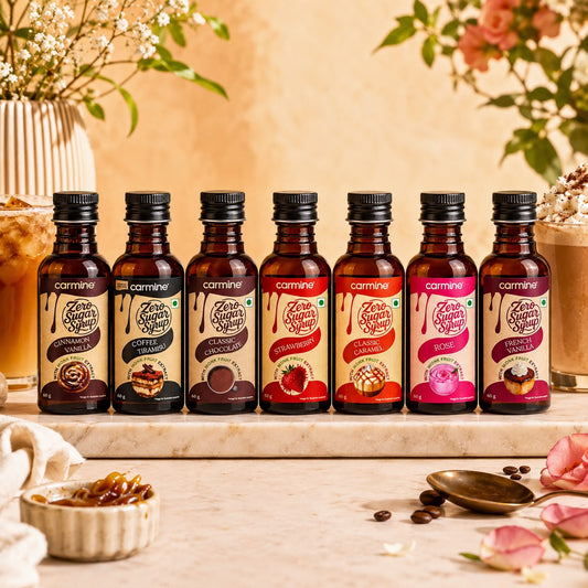 Zero Sugar Syrups | Best Sellers | Pack of 7 Flavours | 60 g each