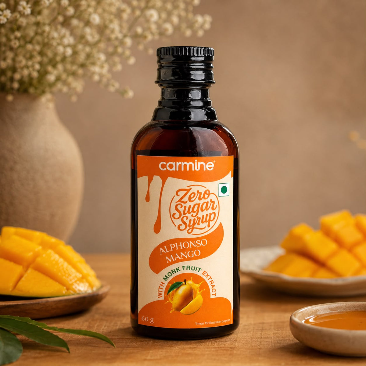Zero Sugar Syrup - Natural, Plant-Based, Contains Monk Fruit Extract