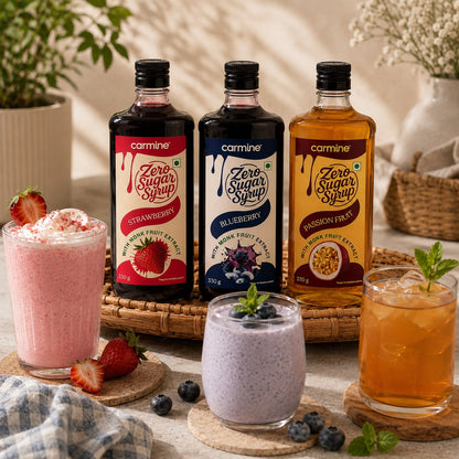 Zero Sugar Syrups | Berry Fusion Pack | Pack of 3 Flavours | 330 g each