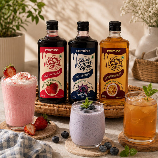 Zero Sugar Syrups | Berry Fusion Pack | Pack of 3 Flavours | 330 g each