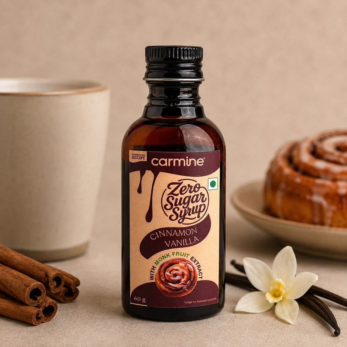 Zero Sugar Syrup - Natural, Plant-Based, Contains Monk Fruit Extract