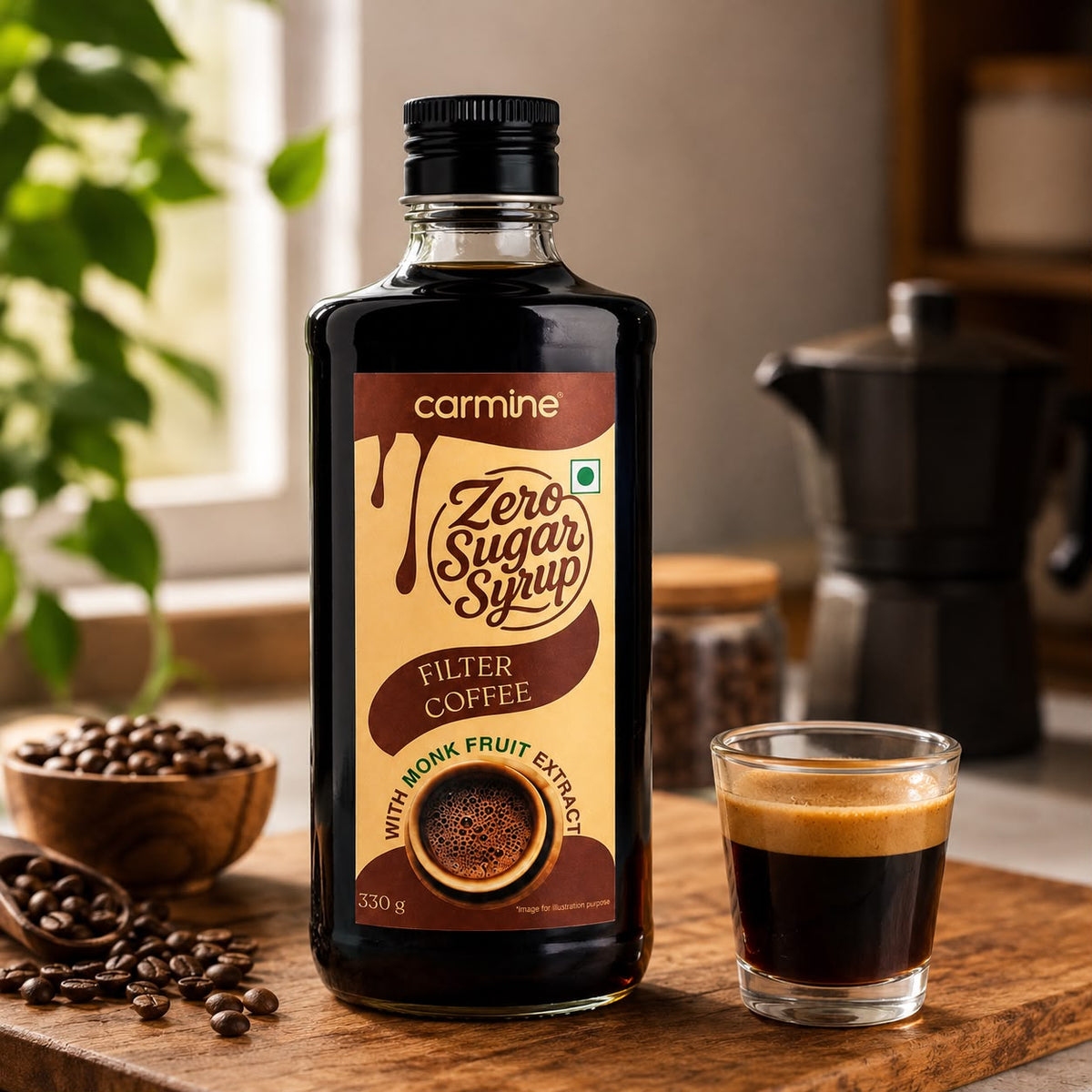 Zero Sugar Syrup - Natural, Plant-Based, Contains Monk Fruit Extract