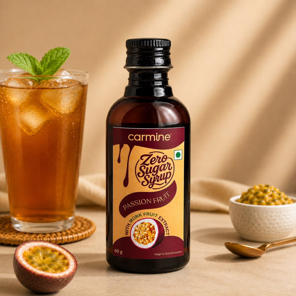Zero Sugar Syrup - Natural, Plant-Based, Contains Monk Fruit Extract